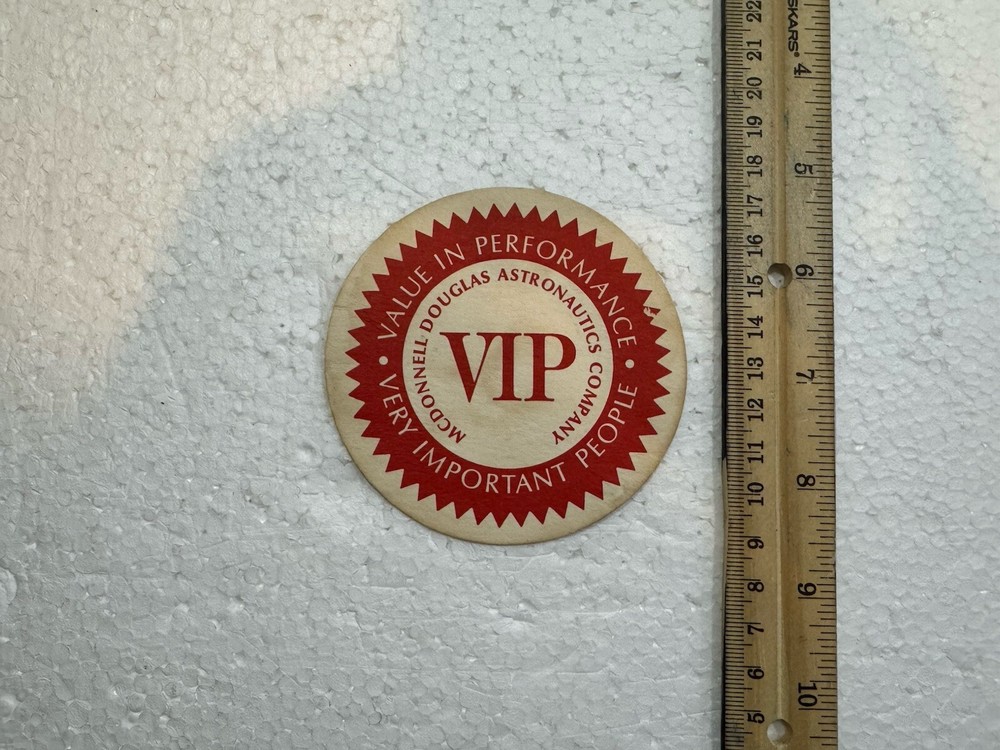 vintage mcdonnell douglas Astronautics VIP Beverage Coaster