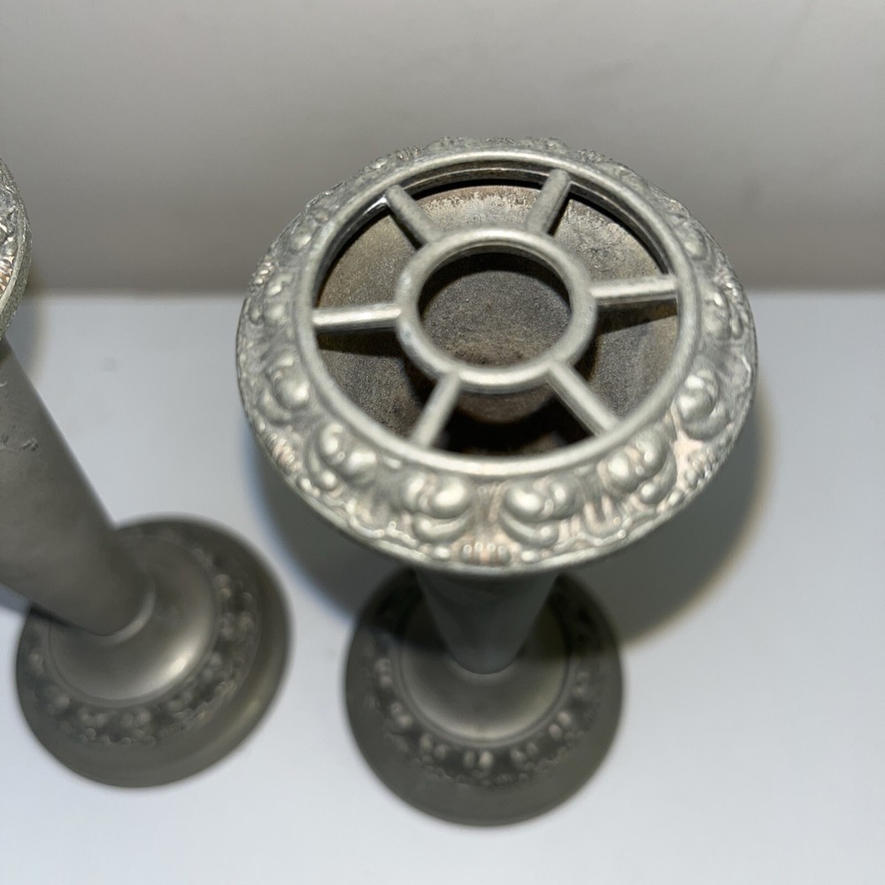 Antique Silver Plated Rose Holders