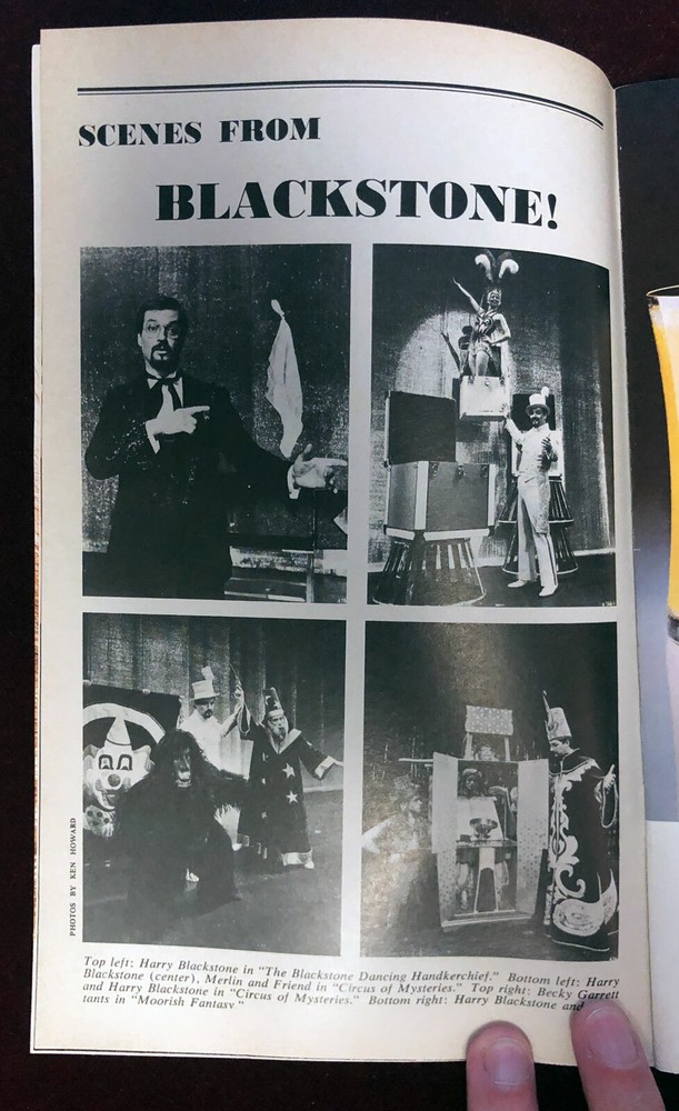 Original Harry Blackstone! Broadway Playbill