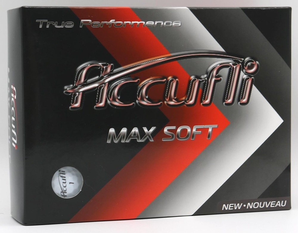 ACCUFLI Max Soft Golf Balls White 12-Pack