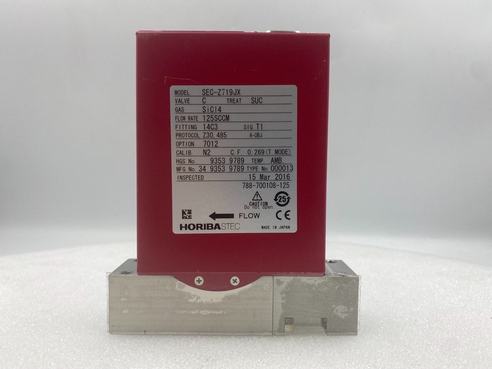 HoribaSTEC SEC-Z719JX Mass Flow Controller 125 SCCM SiCl4
