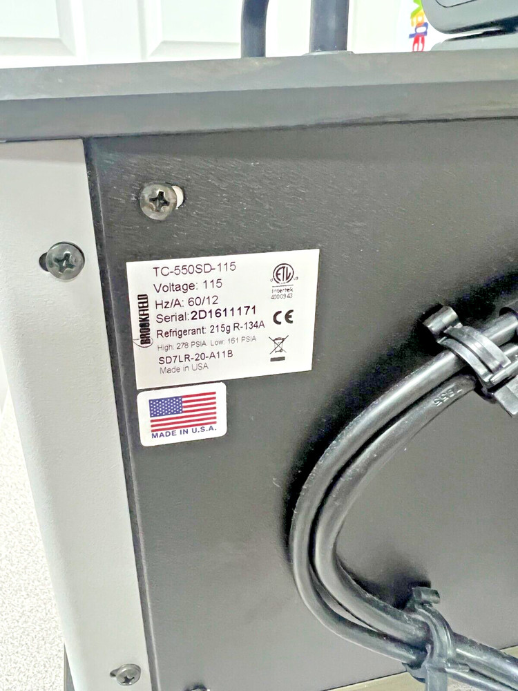 Brookfield TC-550SD-115 Circulating 7L Water Bath with Programmable Controller