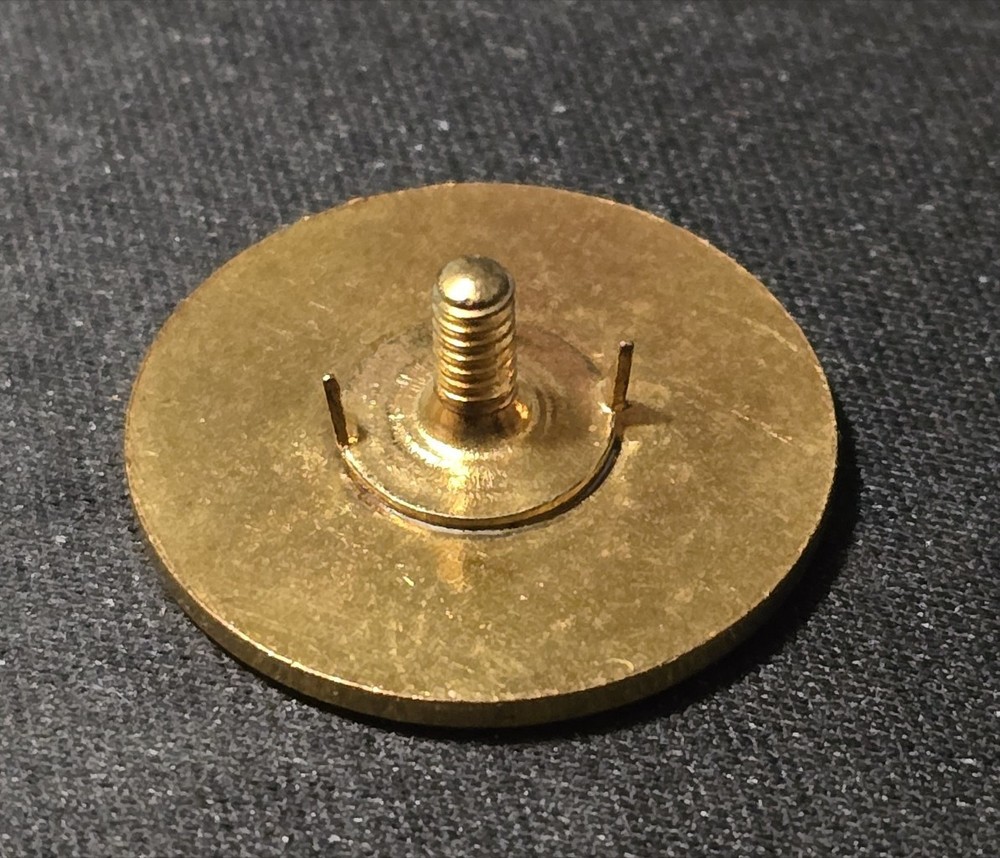WW1 Type 1 Gilt Infantry Co. G Collar Disk - No nut