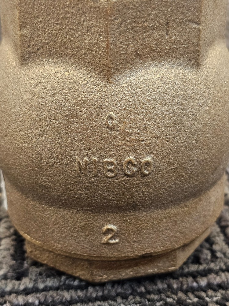 Nibco 2" Solder Brass Ring Check Valve 250 CWP Threaded Bore Replacement