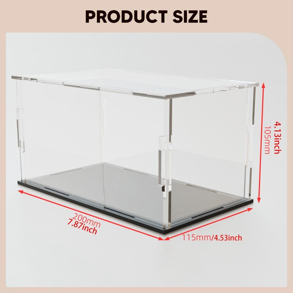 Acrylic Model Car Display Case Storage Case Clear Stackable Showcase for 1/32
