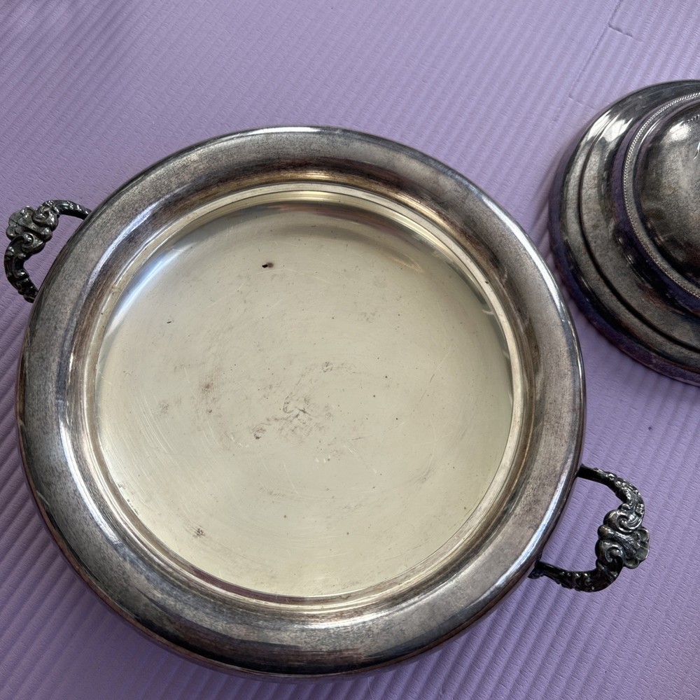 Silver plate Vintage Serving Dish