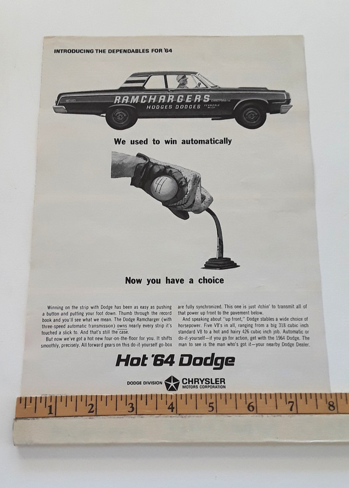 1964 DODGE  ORIGINAL 1964 AD
