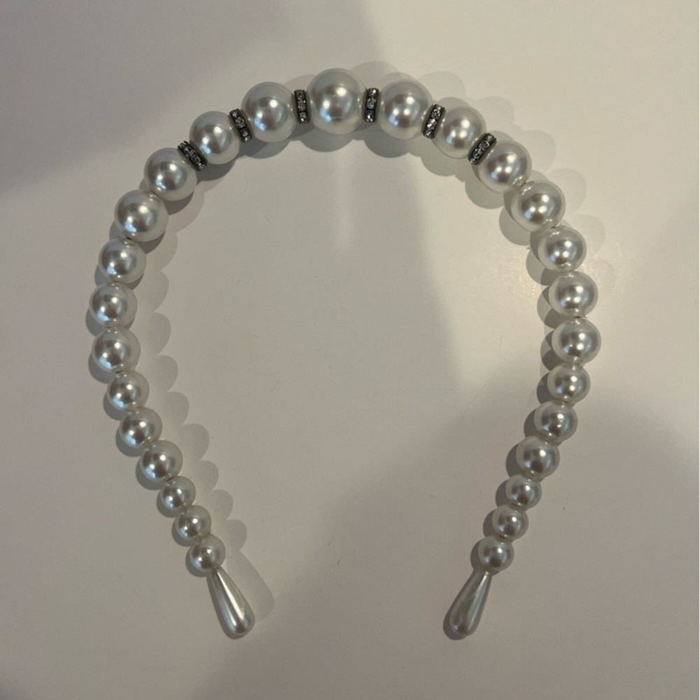 Pearl Headband with Crystals