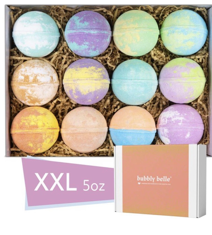 Huge bath bombs bubbly belle 12 per box gift box