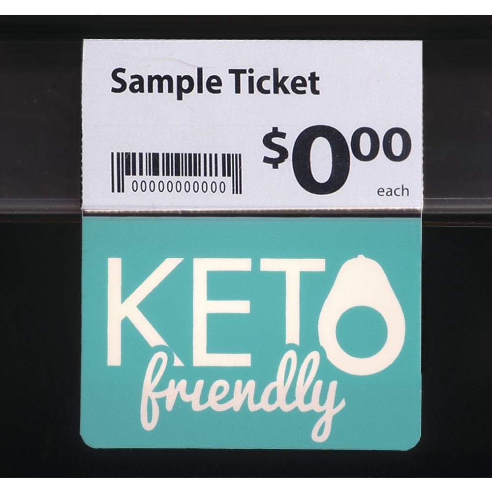 Shelf Talker "Keto Friendly" - 2 1/2"L x 3"H