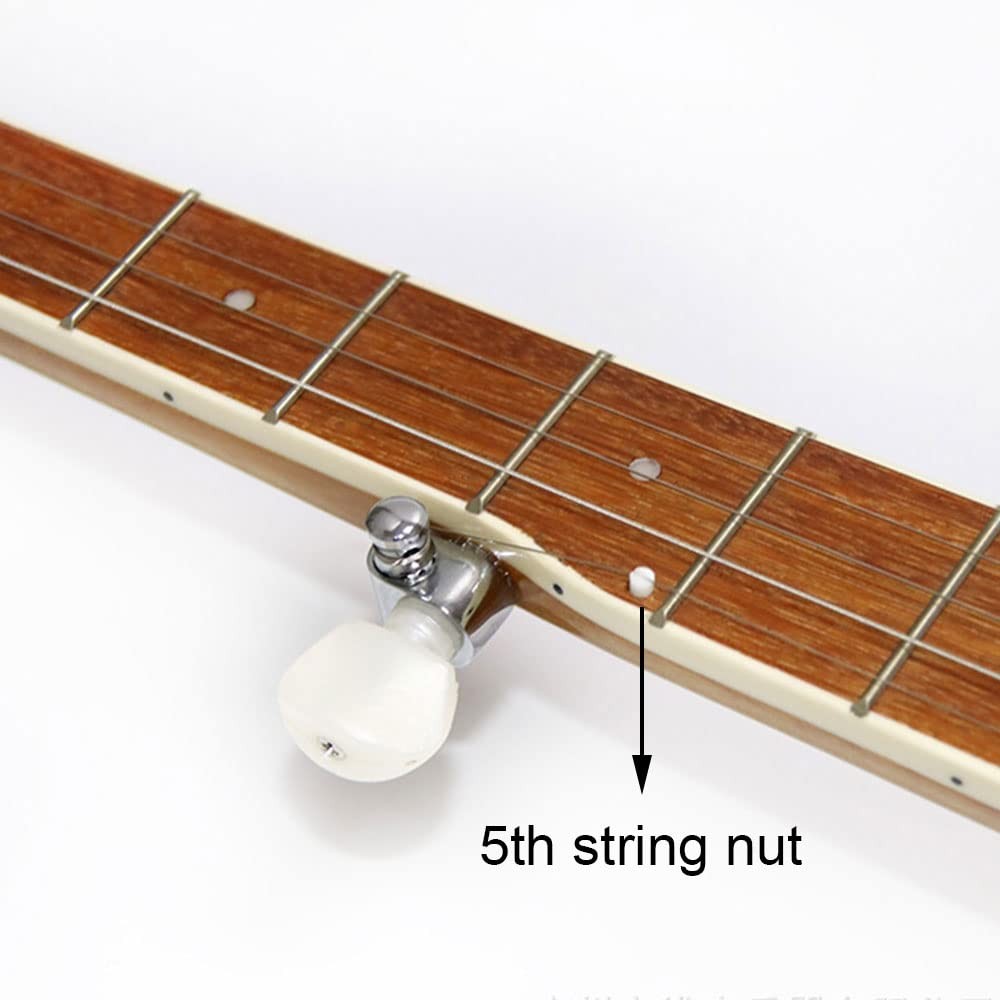 LYWSMSK Bone banjo top nut & 5th string for 5 One Size