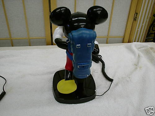 Mickey Mouse Novelty Phone, New - No Box - Display Unit