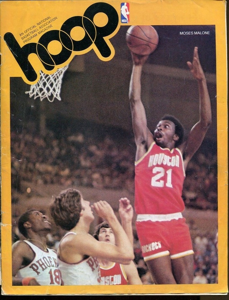 1977-78 Nets v Rockets Basketball Program Moses Malone 68154