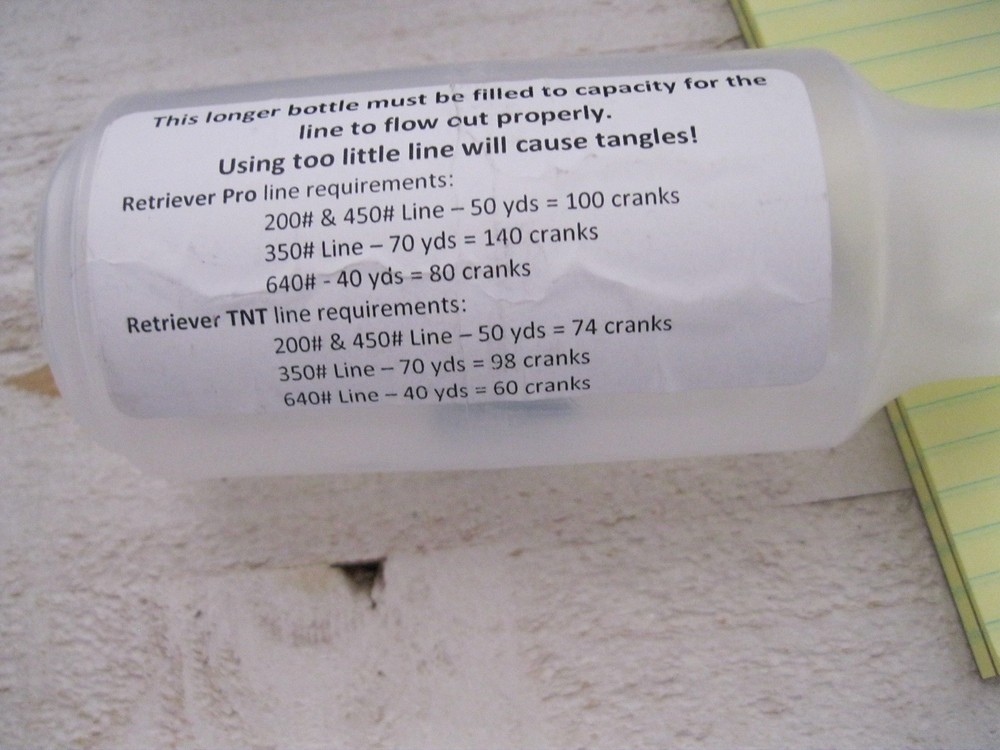 ams bowishing reel large replacement bottle