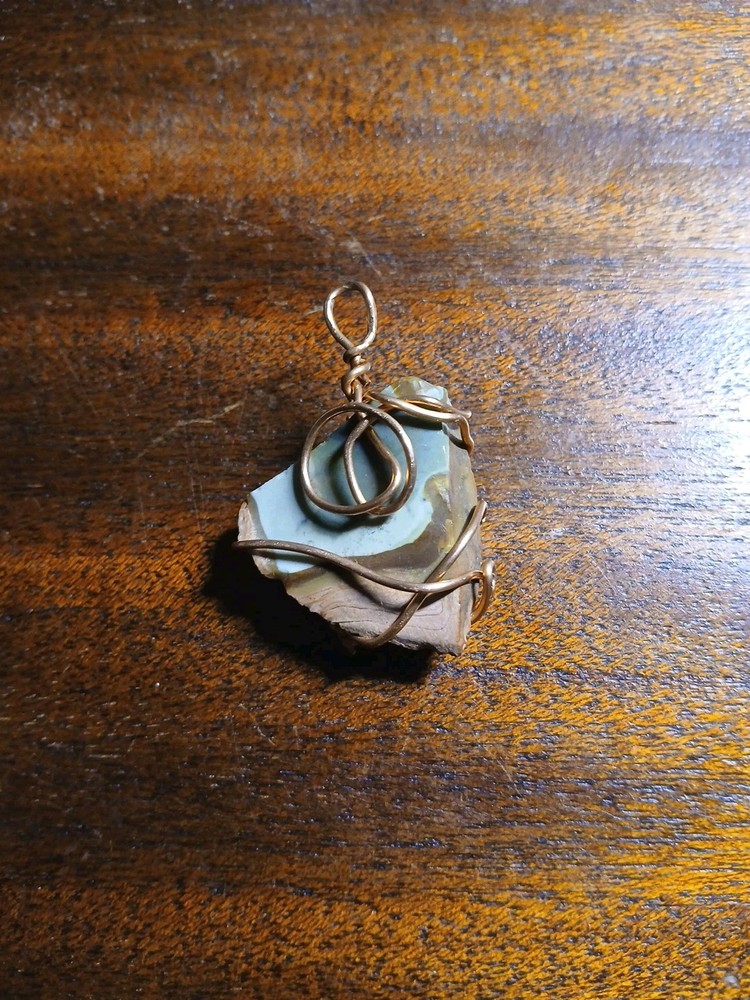 Copper Wire Wrapped Mookaite