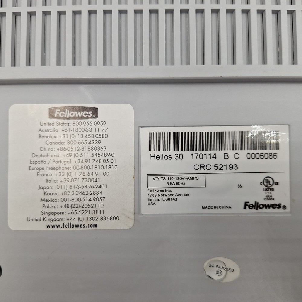 Fellowes Thermal Binding Machine, Helios 30