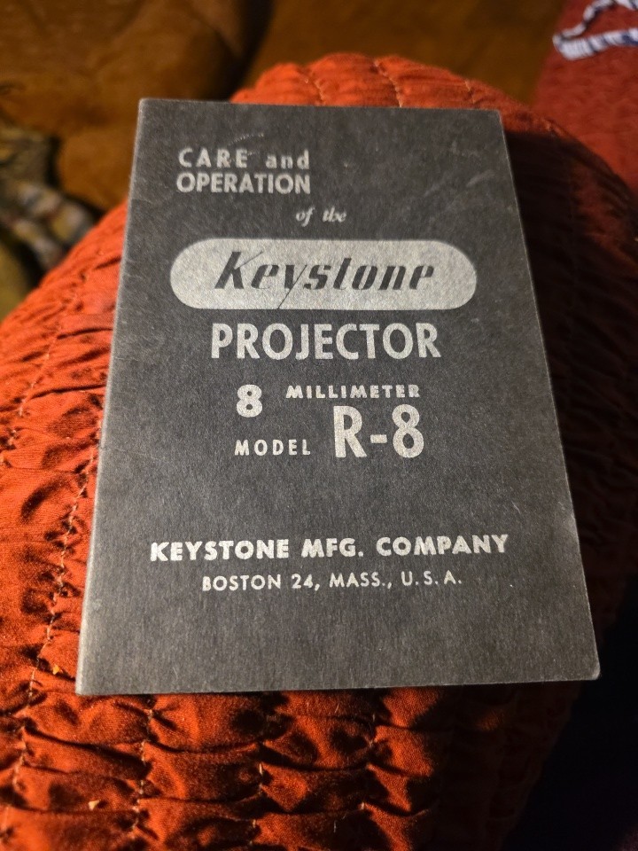 Vintage Keystone Projector Care And Operation Manual