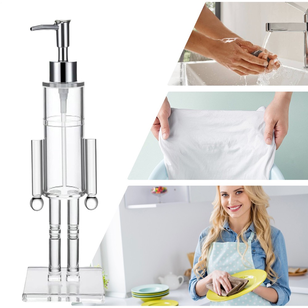 Nutcracker Soap Dispenser, Decorative Refillable Christmas Hand Soap Bottle
