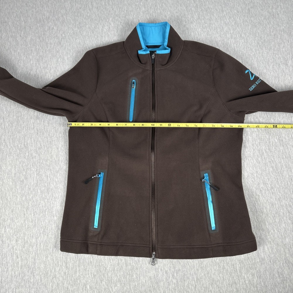 Zero Restriction Tour Series Jacket Women's L Brown Full Zip Microfiber Golf