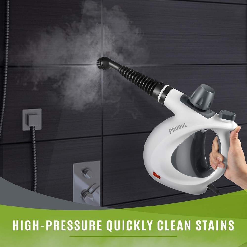 Handheld Multi-Surface Steamer with 12 Accessories - Powerful & Lightweight