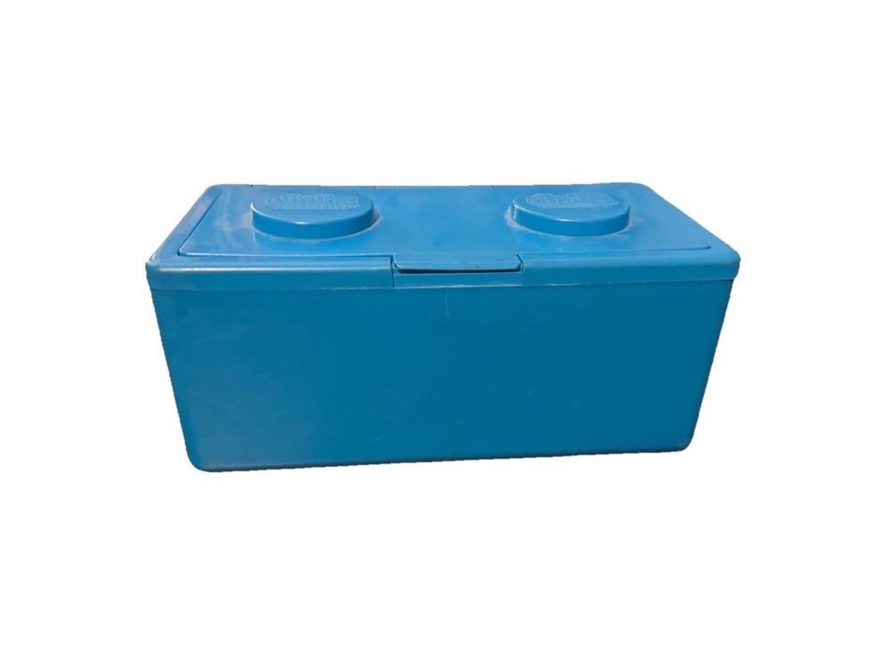 Chubs Blue Stackable Plastic Storage Container Brick Toy Organizer