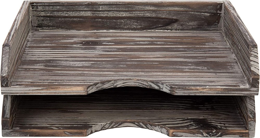 Stacking Desk Paper Tray, Office Tabletop File Holder, Mail Organizer Tray