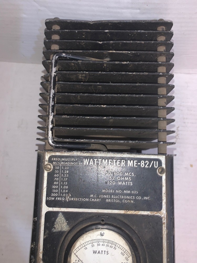 M. C. Jones Electronics Co. Wattmeter ME-82/U