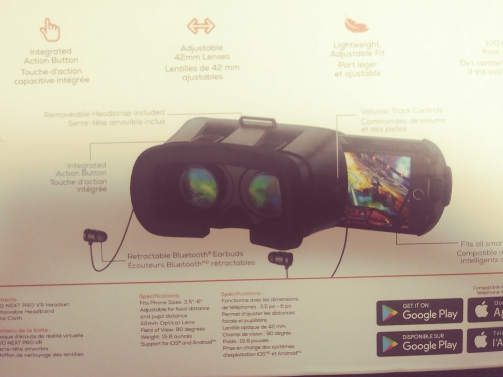 EVO VR PRO LEVEL 360 VIRTUAL REALITY BLUETOOTH WIRELESS HEADSET