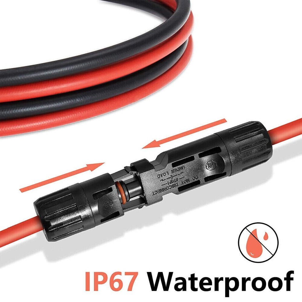 Solar Panel Extension Cable Wire Connector Regulator 2.5/4/6mm² 1M-10M