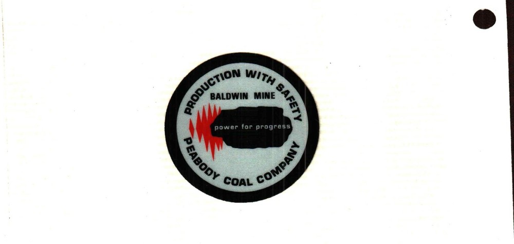NICE PEABODY  COAL CO COAL MINING STICKER # 753