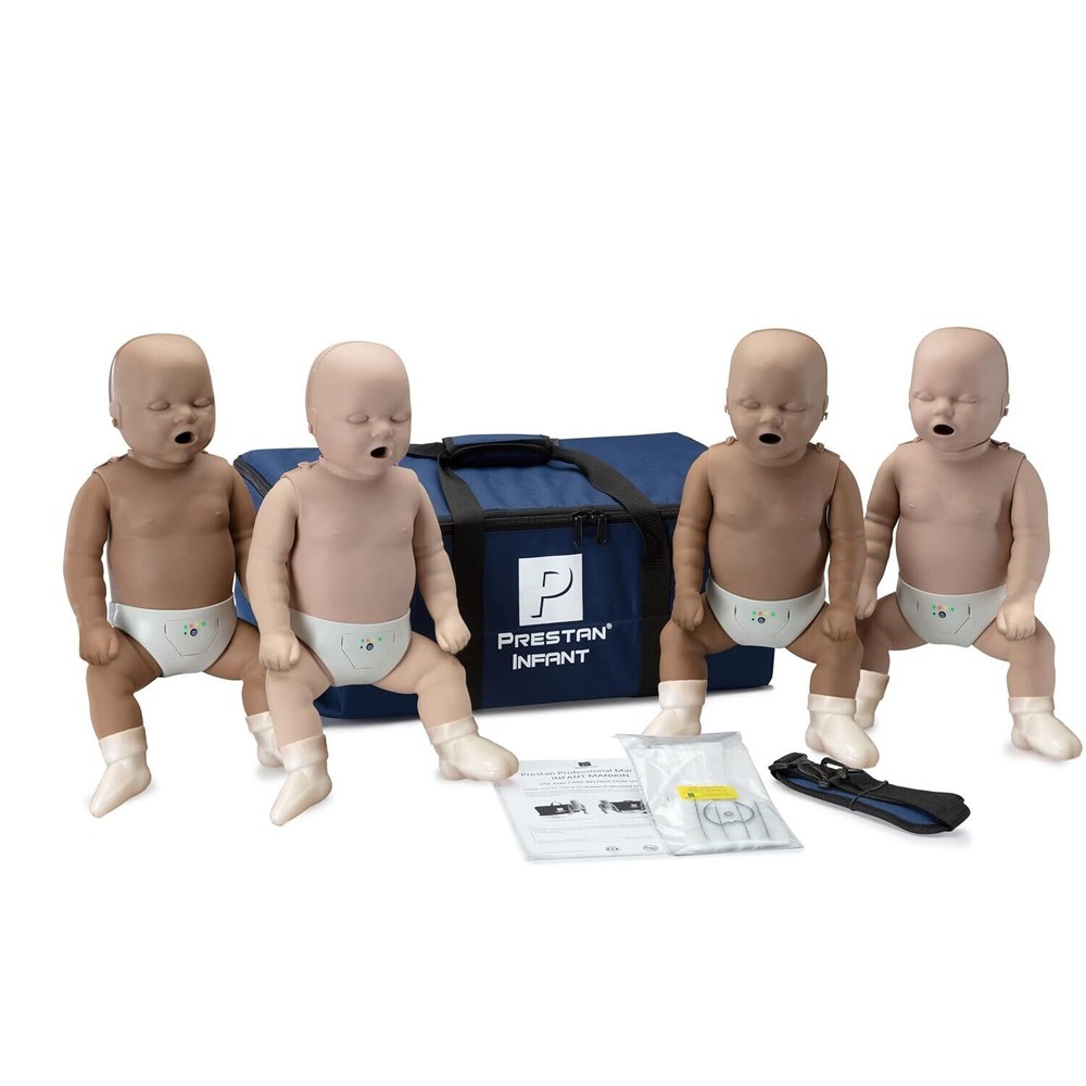 Prestan Infant Manikins 4-Pack, Diversity Pack, Monitors