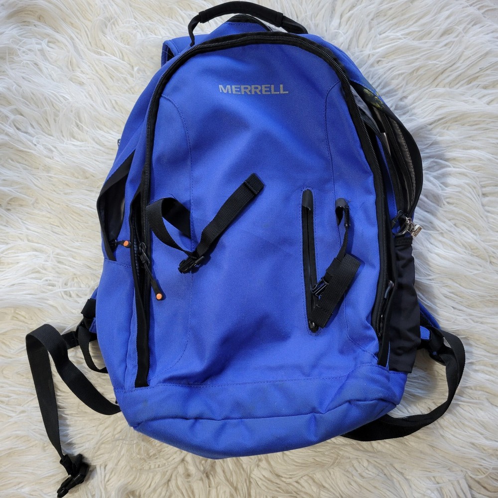 Merrell Backpack Hiking/Book Bag Blue Multiuse Laptop Compartment