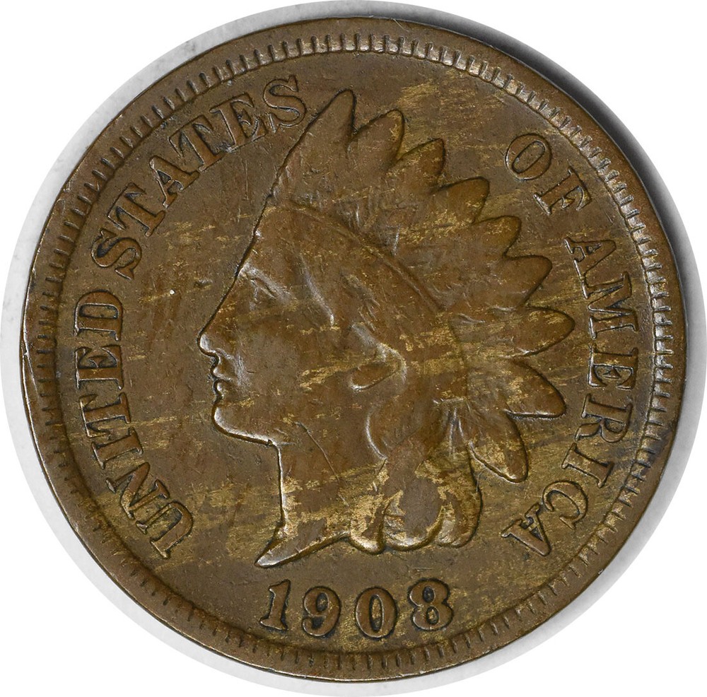 1908-S Indian Cent F Uncertified #1021