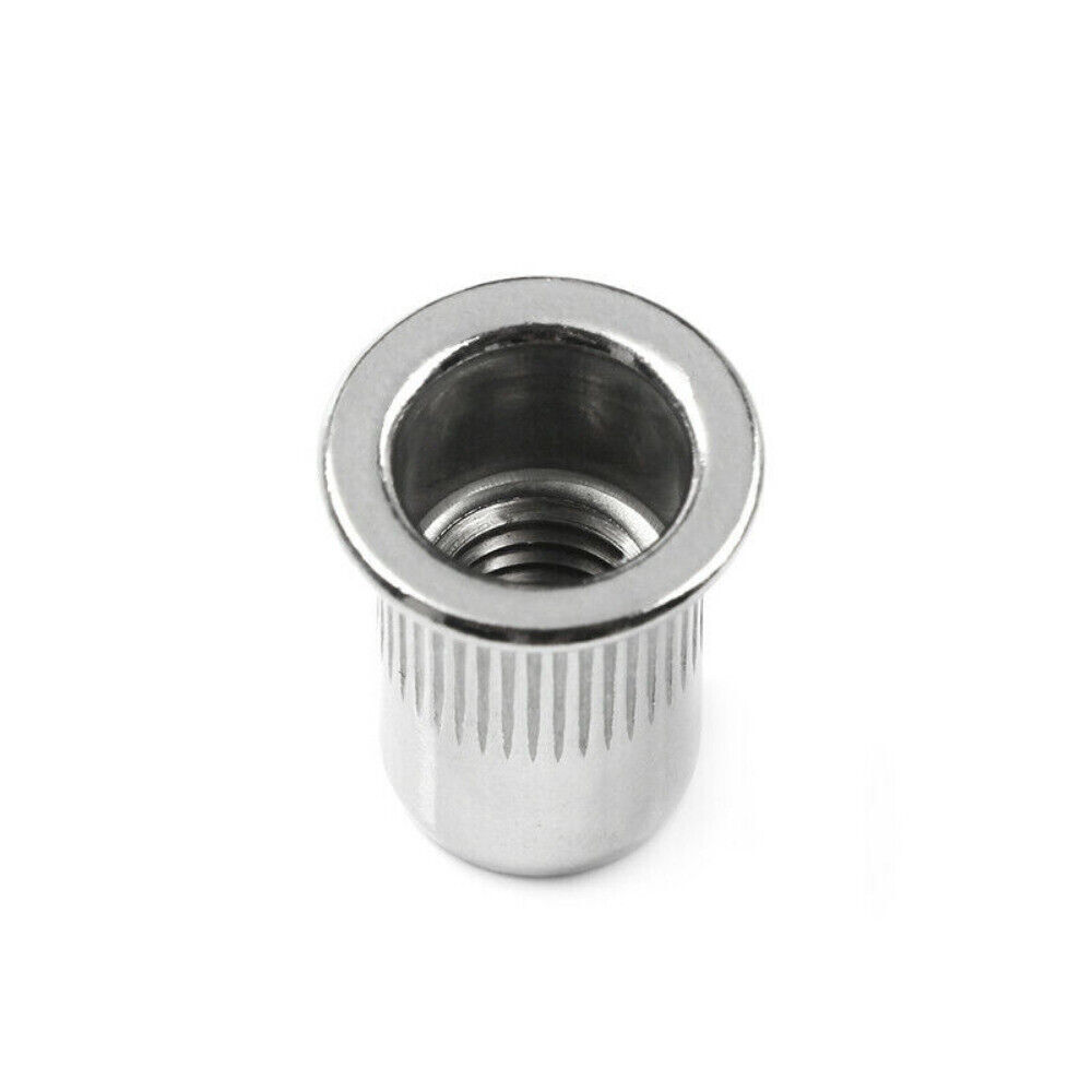 RIVET NUT Flat Head Threaded Insert Aluminum Rivet Nut Rivnut Nutsert Kit 150pcs