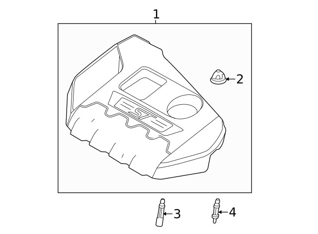 Genuine Ford Engine Cover Stud DM5Z6A957A