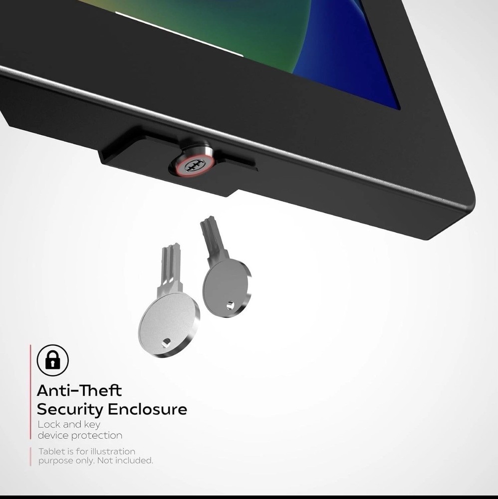 CTA Universal Security Enclosure + Honeywell Barcode 2D Scanner for iPad Tablet
