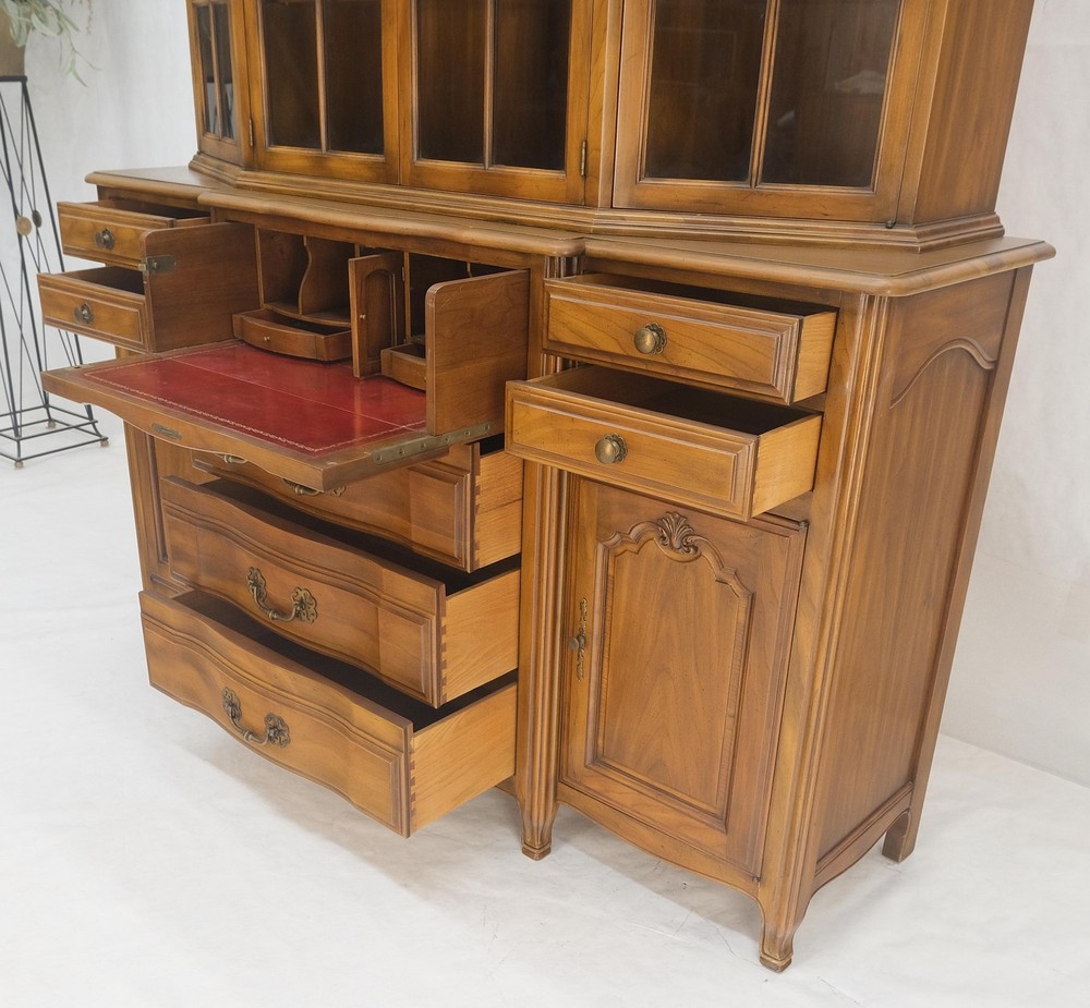 Widdicomb Solid Cherry Butlers Drop Front Leather Top Desk Breakfront MINT