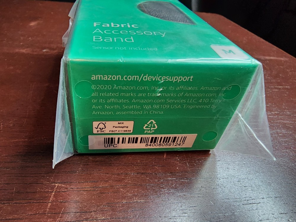 Amazon Halo Band Fabric Accessory Band Size Medium Black/White