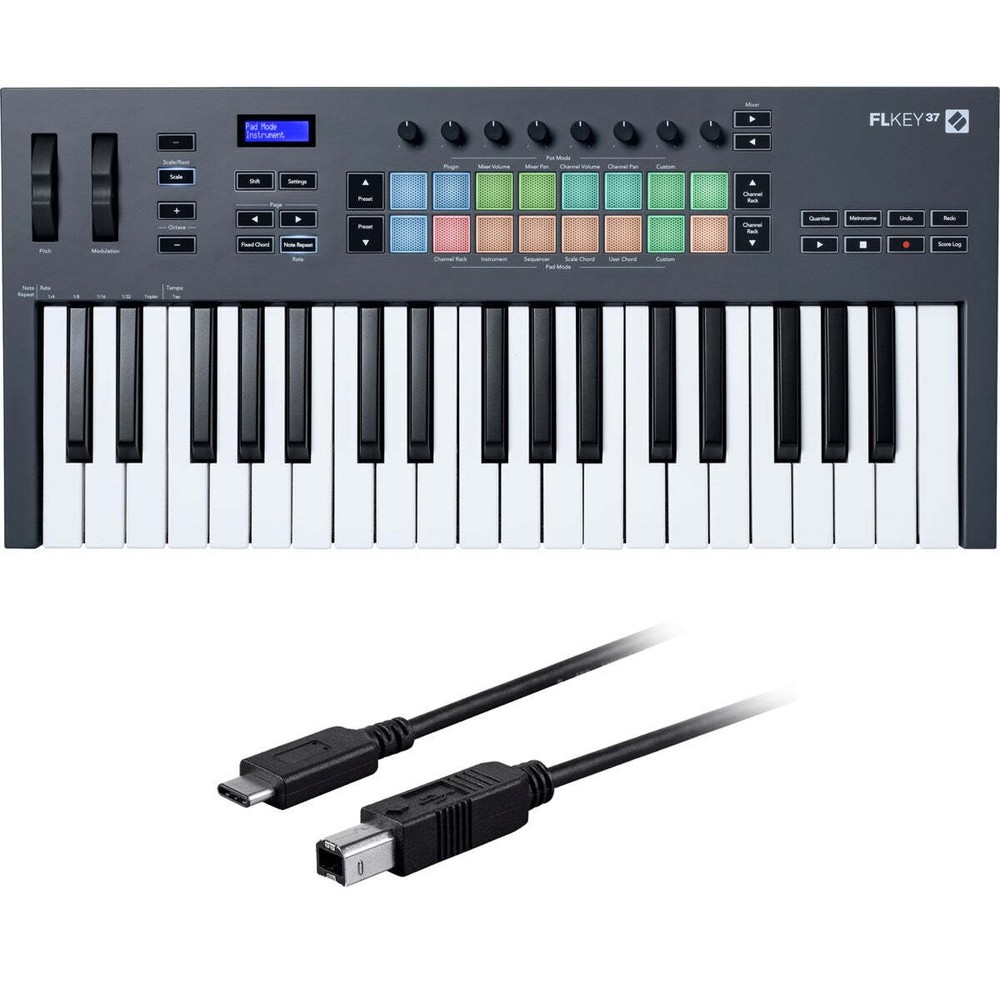 Novation FLkey 37 USB-MIDI Keyboard Controller for FL Studio CABLE KIT