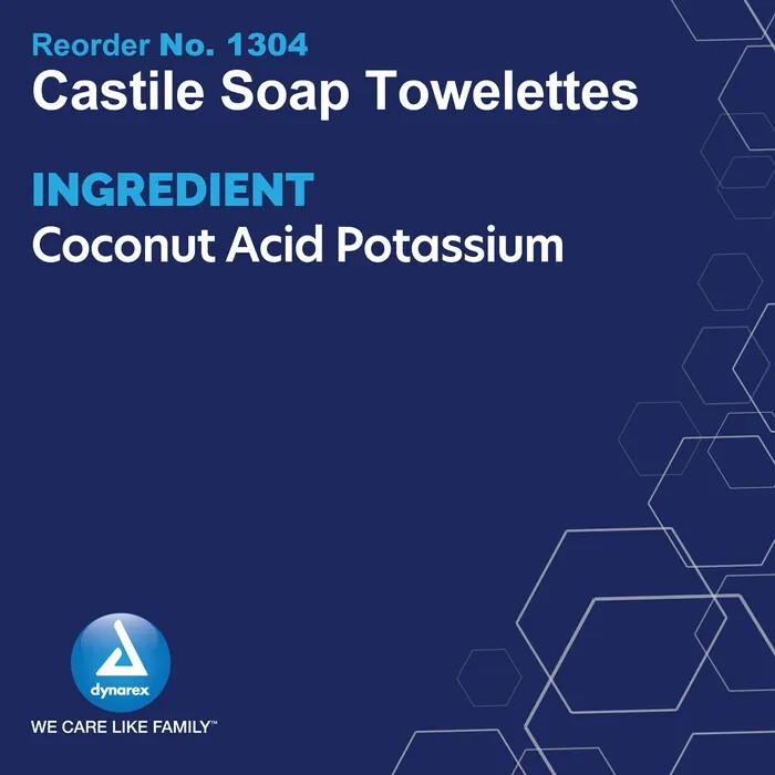 Castile Soap Towelettes, 5" X 7" - 1000/Case