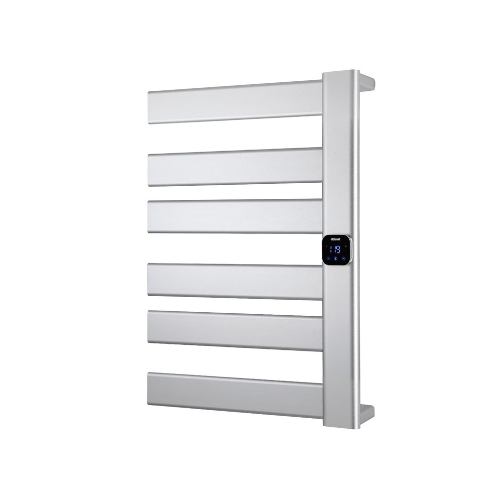 ** NEW Heated Towel Warmer / Rack | Adjustable Temp Control w/ Timer | Silver