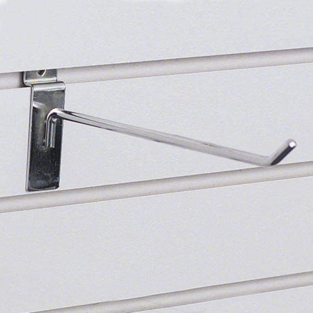 8" Chrome Slatwall Hook