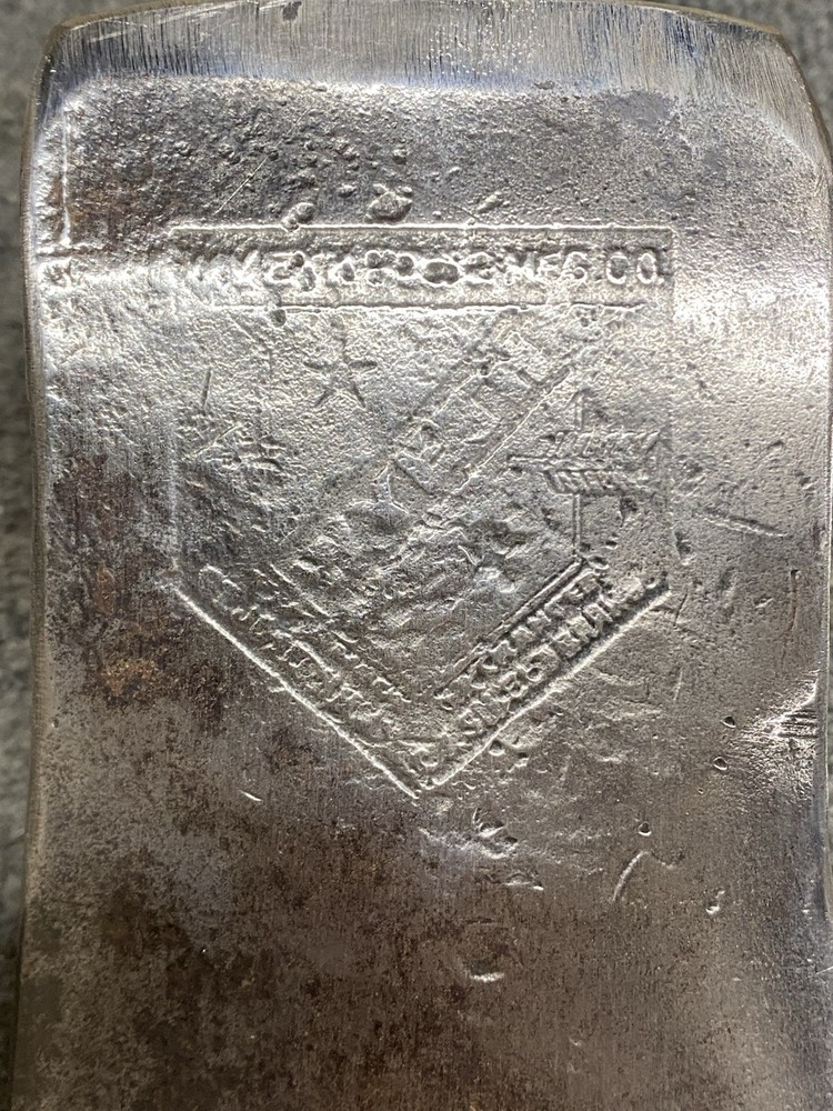 Vintage Wyeth Hardware Embossed Single Bit Axe 3 Lbs. 15 Oz.