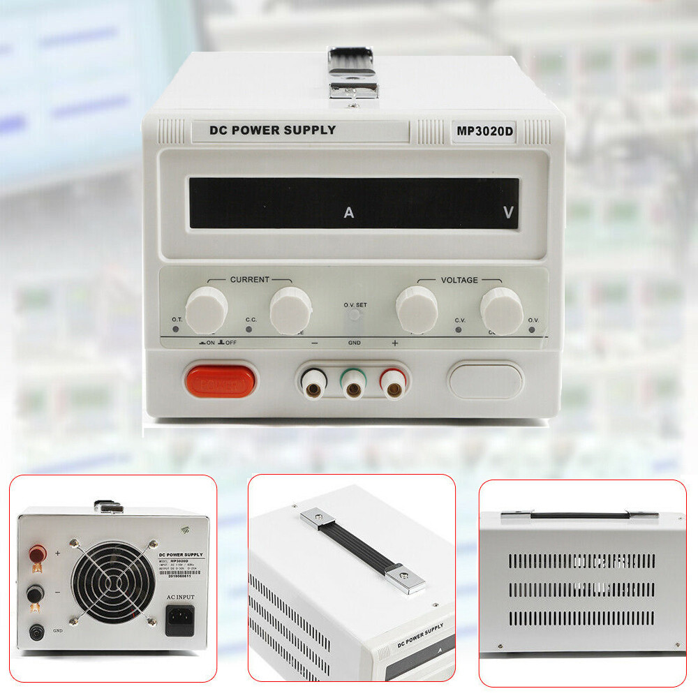 MP3020D DC Power Supply 0-32V 0-20A Adjustable with Precision Display