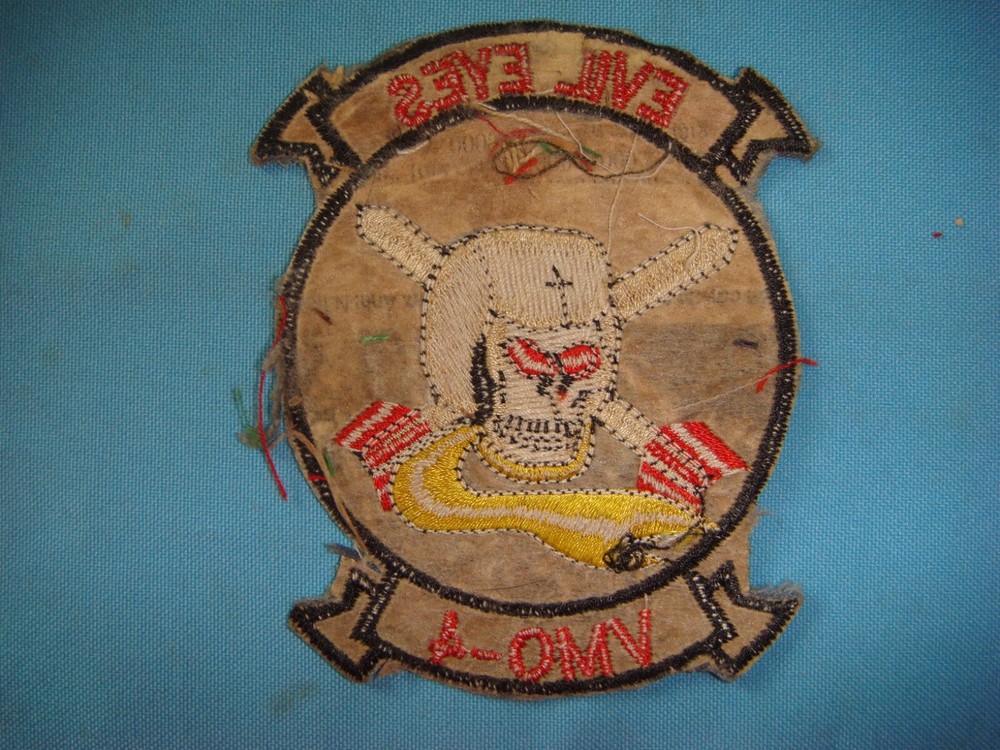 PATCH USMC MARINE OBSERVATION SQ VMO-4 EVIL EYES