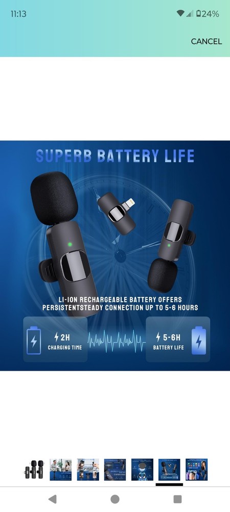 Wireless Lavalier Microphone For iPhone