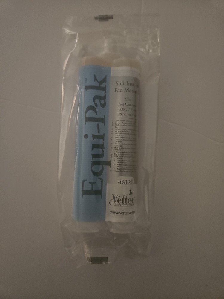 Vettec Equi-Pak-Silicone-Soft Instant Pad Material Clear Silicone