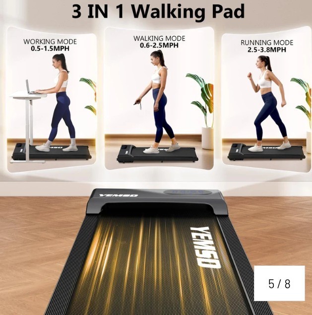 YEMSD Under Desk Mini Treadmill for Home Exercise