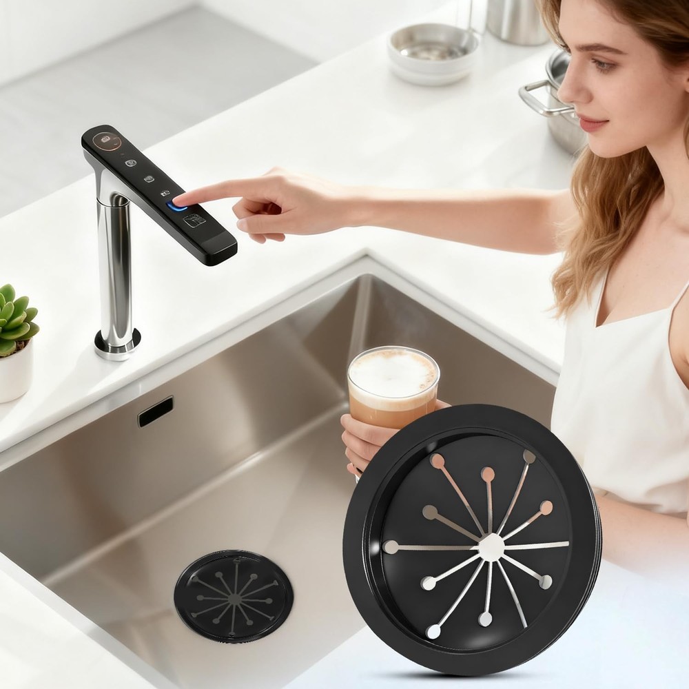 2-Pack Garbage Disposal Splash Guard 3-1/8 Universal Sink Baffle Splash-Proof