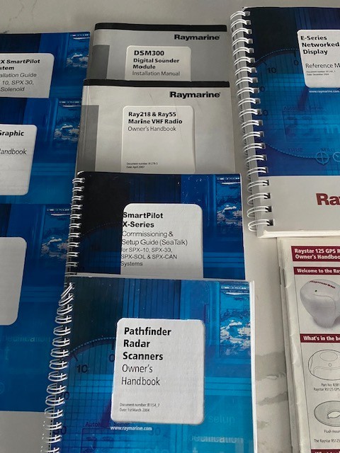 Raymarine E series Complete Manuals